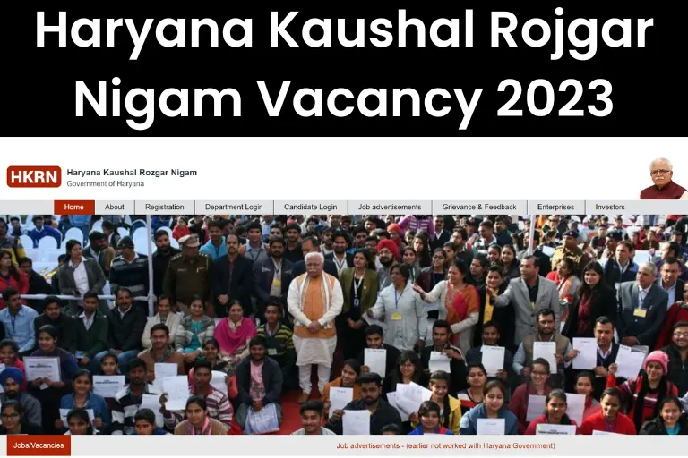 Haryana Kaushal Rojgar Nigam Vacancy 2023: Age Limit, Application Form, Qualification, Selection Process